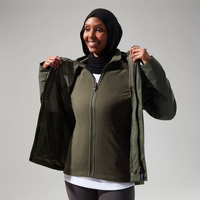 Berghaus ženske elara gemini jakna 3v1 6JTH305 oblačila zelena