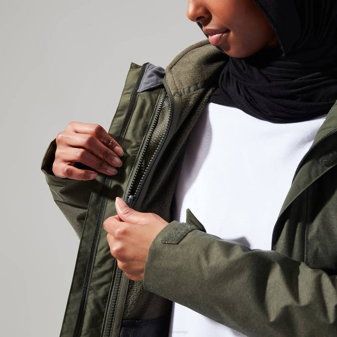 Berghaus ženske elara gemini jakna 3v1 6JTH305 oblačila zelena