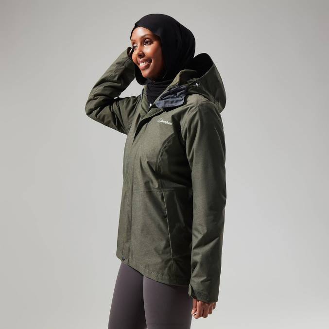 Berghaus ženske elara gemini jakna 3v1 6JTH305 oblačila zelena