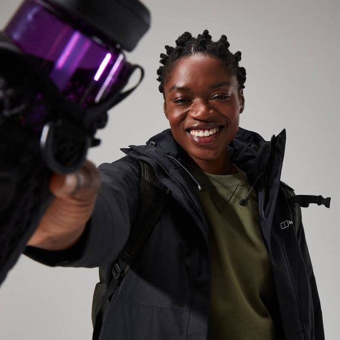 Berghaus ženske hinderwick jakna 6JTH310 oblačila Črna