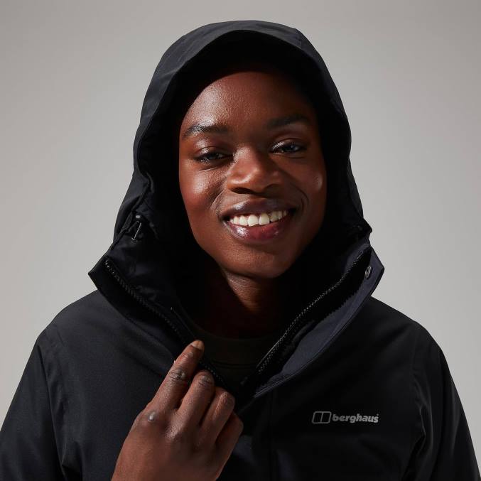 Berghaus ženske hinderwick jakna 6JTH310 oblačila Črna