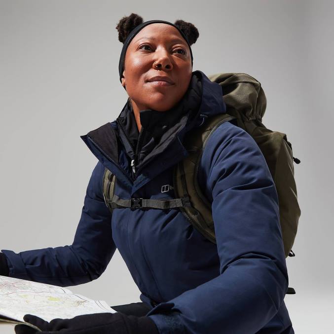 Berghaus ženske interaktivna jakna hillwalker 6JTH333 oblačila temno modra