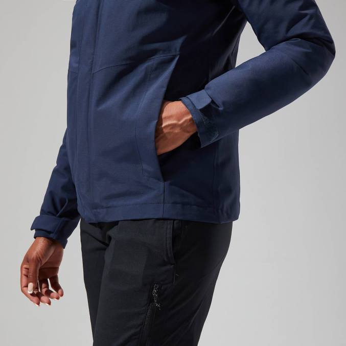 Berghaus ženske interaktivna jakna hillwalker 6JTH333 oblačila temno modra