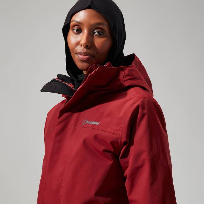 Berghaus ženske jakna 3v1 monic gemini 6JTH344 oblačila temno rdeča