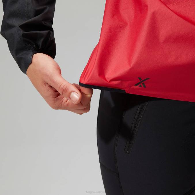 Berghaus ženske mtn guide hyper lt jakna 6JTH346 oblačila rdeča/črna