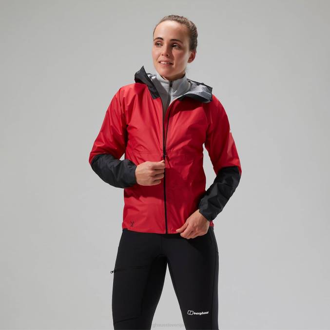 Berghaus ženske mtn guide hyper lt jakna 6JTH346 oblačila rdeča/črna