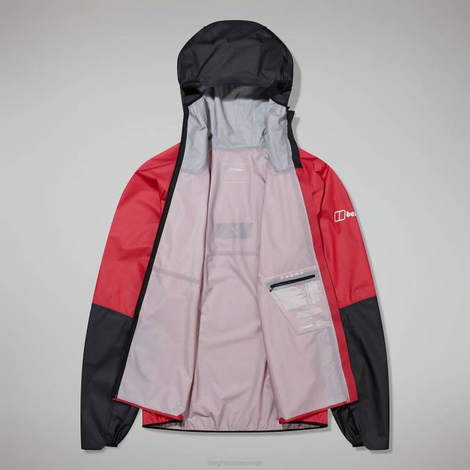 Berghaus ženske mtn guide hyper lt jakna 6JTH346 oblačila rdeča/črna