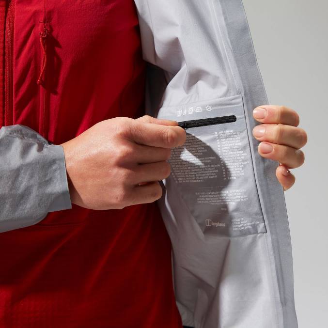 Berghaus ženske mtn guide hyper lt jakna 6JTH347 oblačila siva