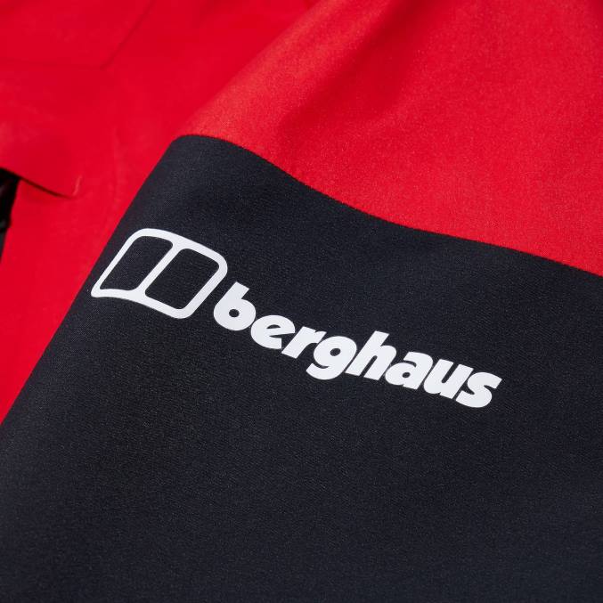 Berghaus ženske mtn vodnik gtx pro jakna 6JTH340 oblačila rdeča/črna