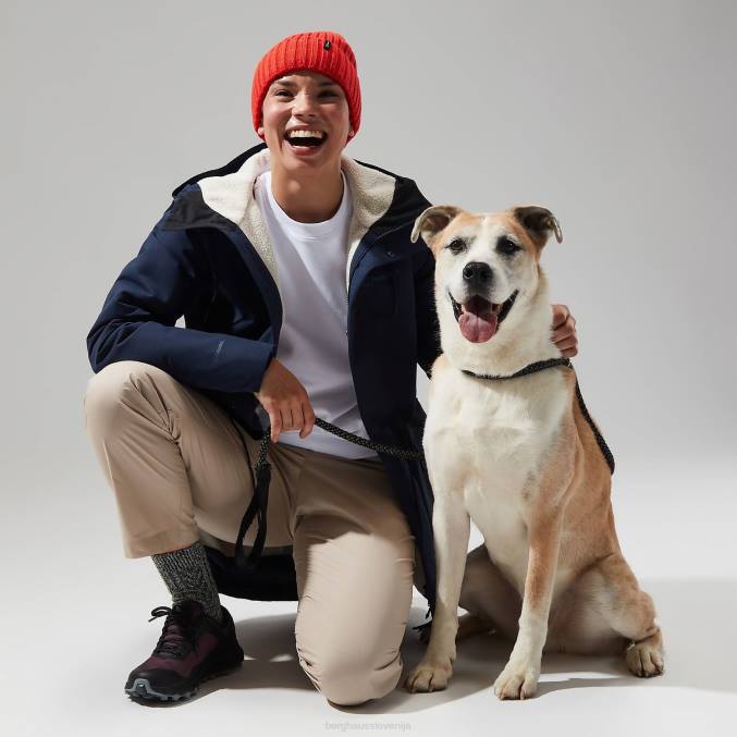 Berghaus ženske parka s kapuco foxghyll 6JTH315 oblačila mrak/bela kost