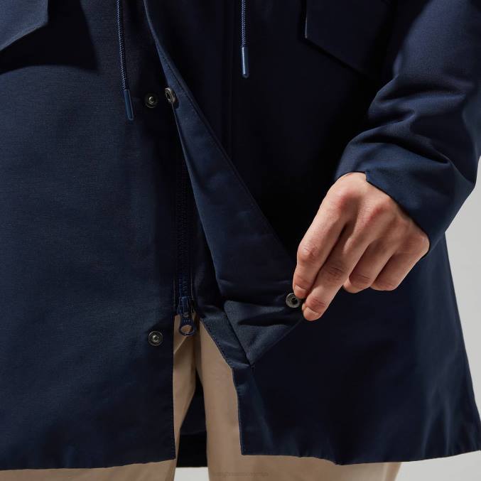 Berghaus ženske parka s kapuco foxghyll 6JTH315 oblačila mrak/bela kost