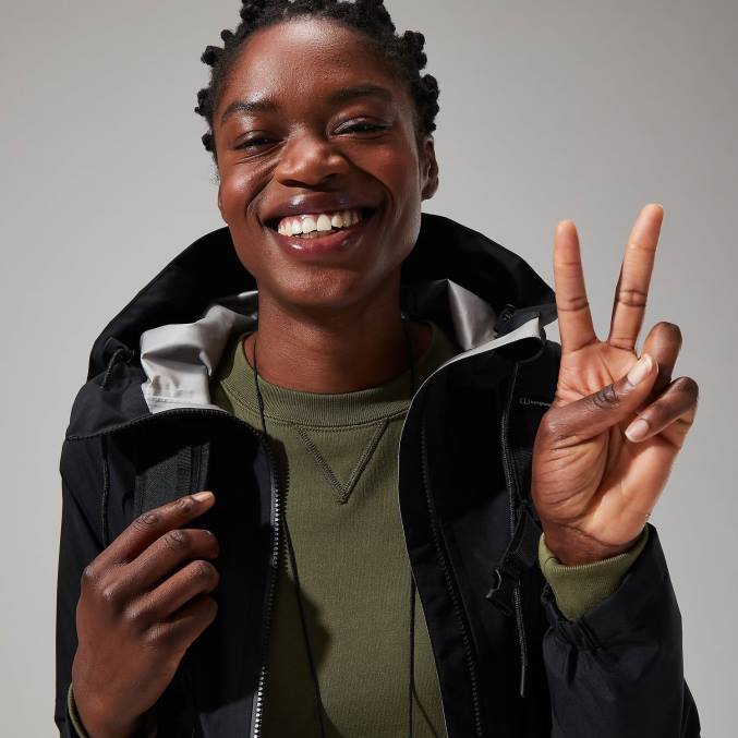 Berghaus ženske rothley jakna 6JTH306 oblačila Črna