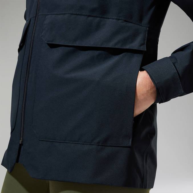 Berghaus ženske visok suknjič 6JTH316 oblačila Črna