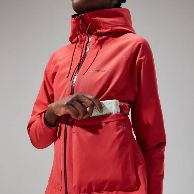 Berghaus ženske visok suknjič 6JTH319 oblačila rdeča