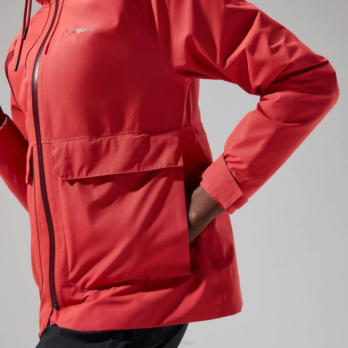 Berghaus ženske visok suknjič 6JTH319 oblačila rdeča