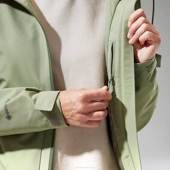 Berghaus ženske vodoodporna jakna z visoko višino 6JTH318 oblačila zelena