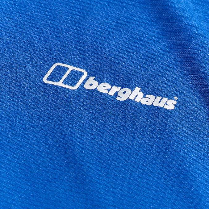Berghaus ženske 24/7 tech majica z dolgimi rokavi in ​​pol zadrgo 6JTH505 oblačila modra