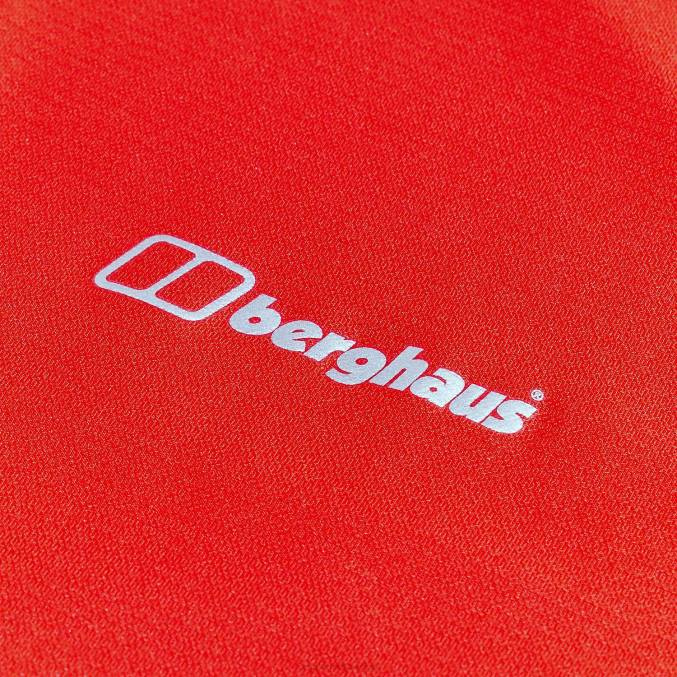 Berghaus ženske 24/7 tech majica z dolgimi rokavi in ​​pol zadrgo 6JTH525 oblačila oranžna
