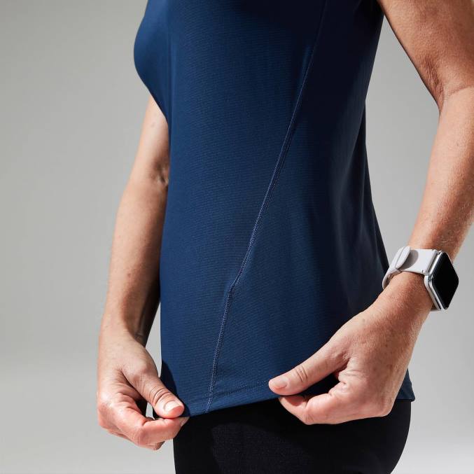 Berghaus ženske 24/7 tech tee super stretch ekipa 6JTH506 oblačila temno modra