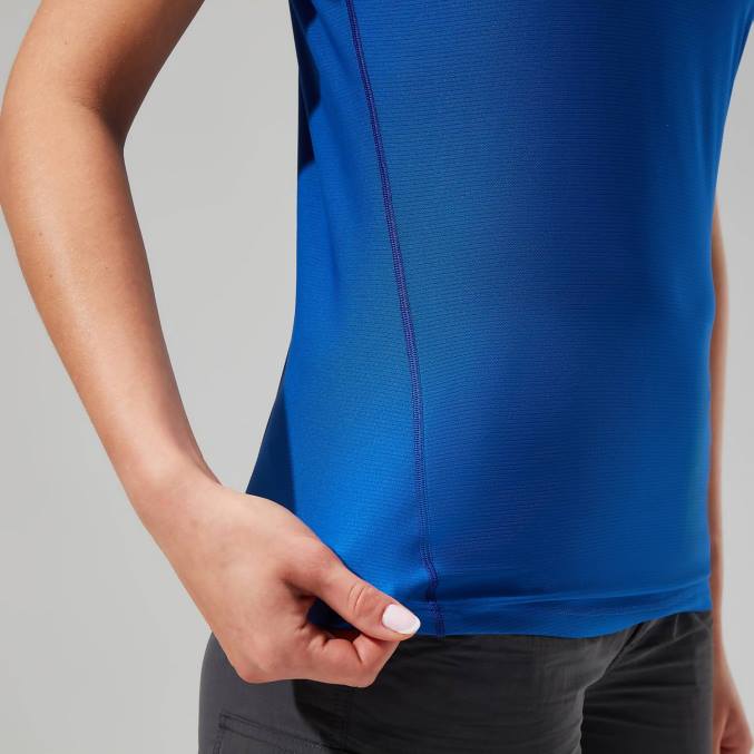 Berghaus ženske 24/7 tehnična super raztegljiva majica s kratkimi rokavi 6JTH509 oblačila modra