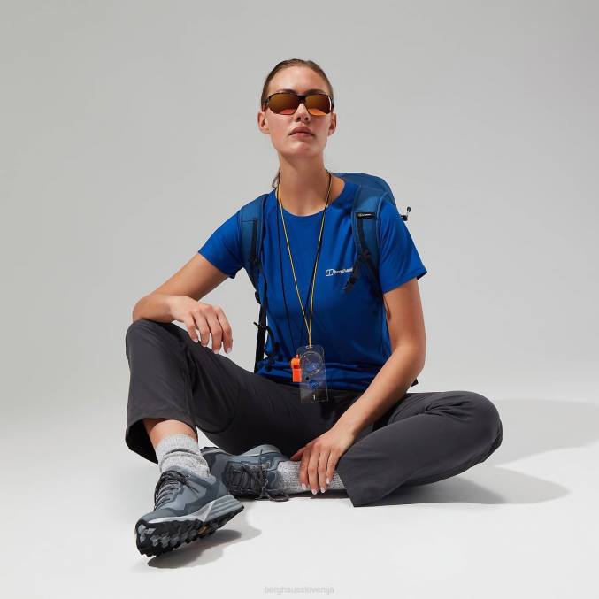Berghaus ženske 24/7 tehnična super raztegljiva majica s kratkimi rokavi 6JTH509 oblačila modra