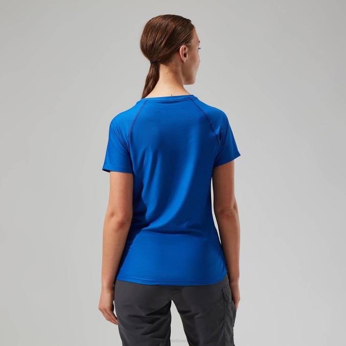Berghaus ženske 24/7 tehnična super raztegljiva majica s kratkimi rokavi 6JTH509 oblačila modra
