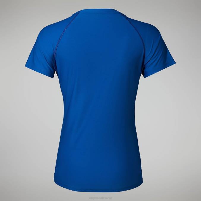 Berghaus ženske 24/7 tehnična super raztegljiva majica s kratkimi rokavi 6JTH509 oblačila modra