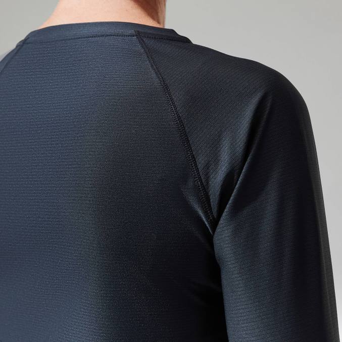 Berghaus ženske Osnovna plast z dolgimi rokavi 24/7 6JTH501 oblačila Črna