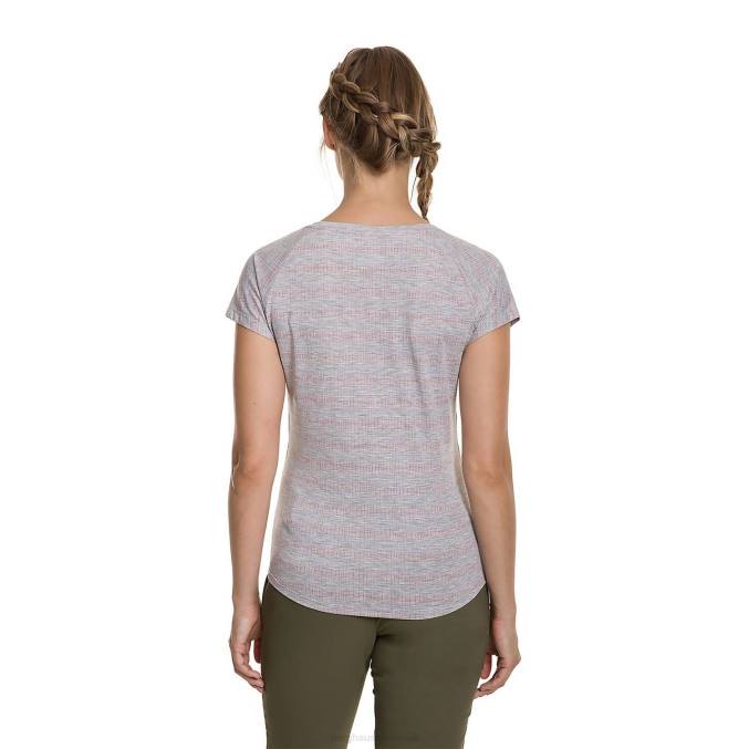 Berghaus ženske explorer optic tech tee 6JTH527 oblačila siva/rdeča