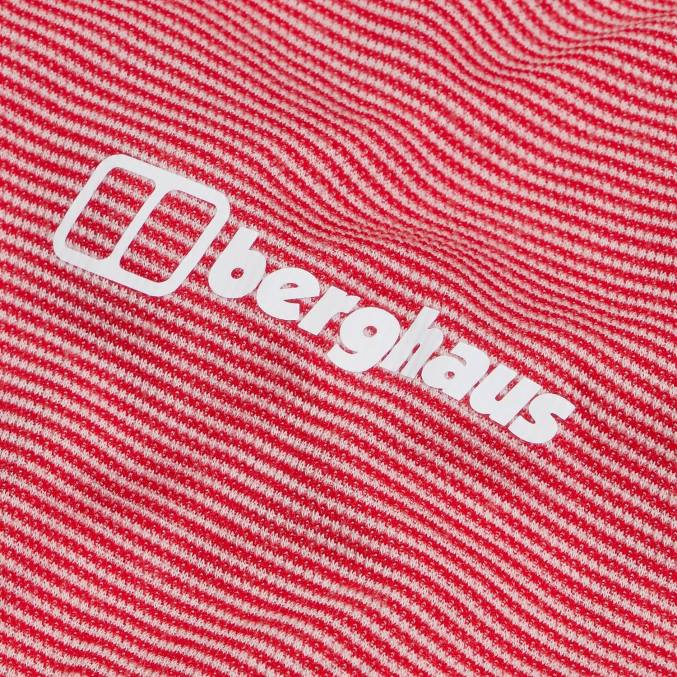 Berghaus ženske mtn vodilo z dolgimi rokavi in ​​pol zadrgo 6JTH522 oblačila visoka rdeča/goji jagoda