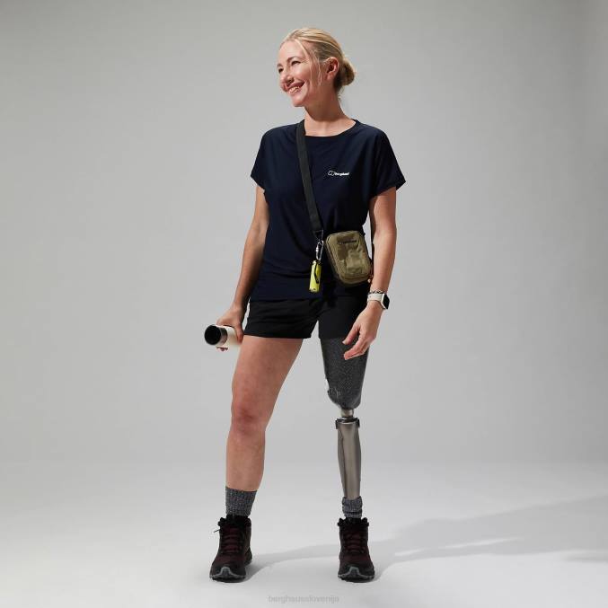 Berghaus ženske nesna podloga s kratkimi rokavi 6JTH516 oblačila mornarica