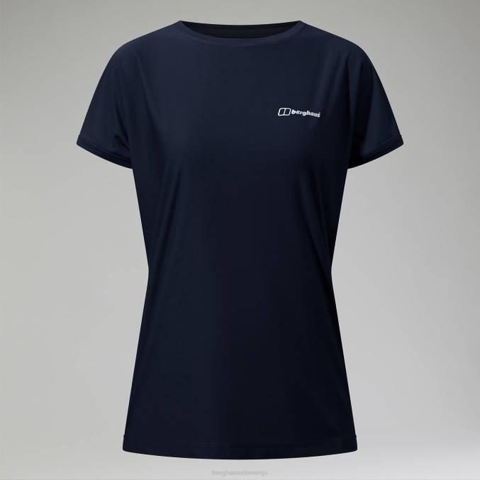 Berghaus ženske nesna podloga s kratkimi rokavi 6JTH516 oblačila mornarica