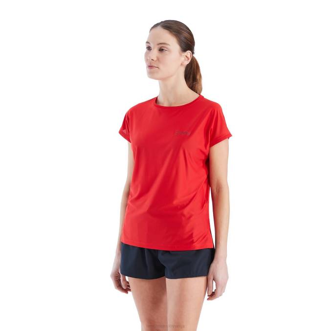 Berghaus ženske nesna podloga s kratkimi rokavi 6JTH519 oblačila rdeča