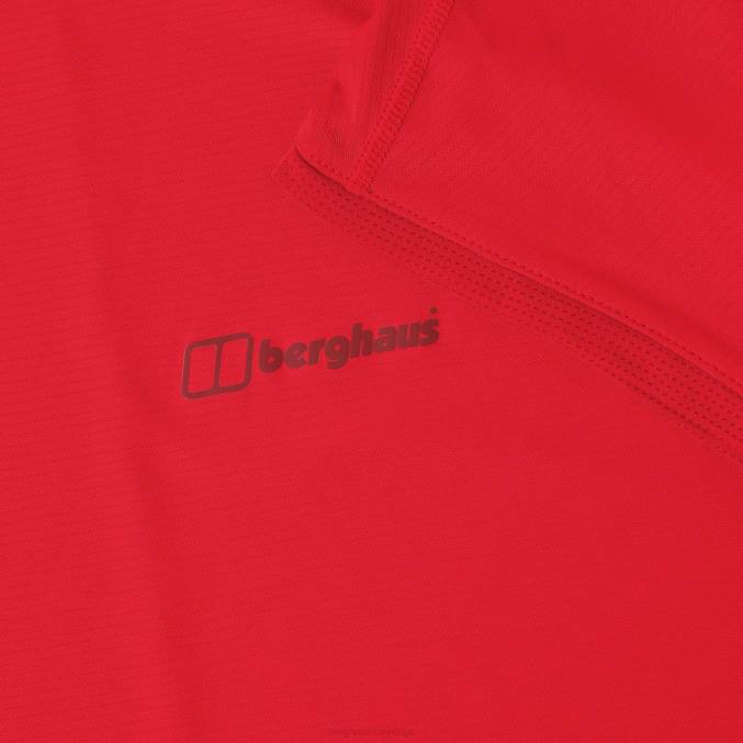 Berghaus ženske nesna podloga s kratkimi rokavi 6JTH519 oblačila rdeča