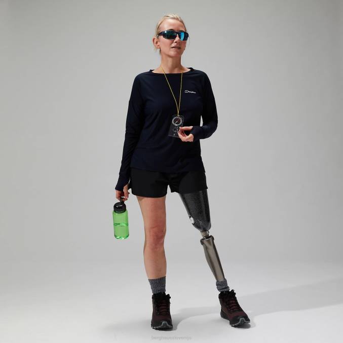 Berghaus ženske nesna podloga z dolgimi rokavi 6JTH520 oblačila mornarica