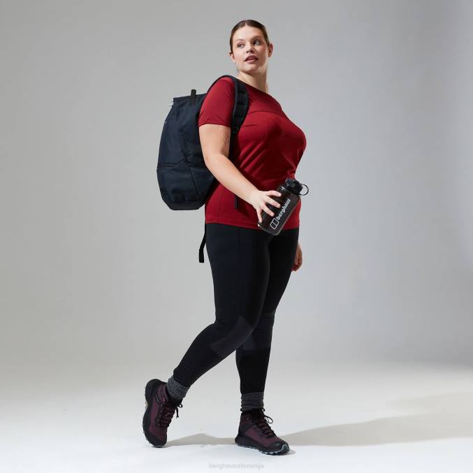 Berghaus ženske voyager tech tee super stretch crew 6JTH514 oblačila temno rdeča